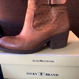 Cognac Ankle Boots